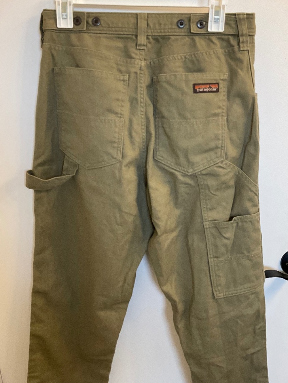 Patagonia all seasons hemp canvas adjustable work pants, size 8